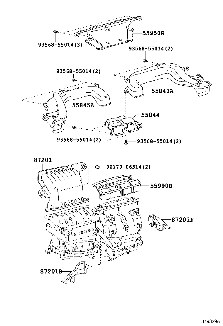 55900-12A50 CONTROL ASSY, AIR CONDITIONER product image