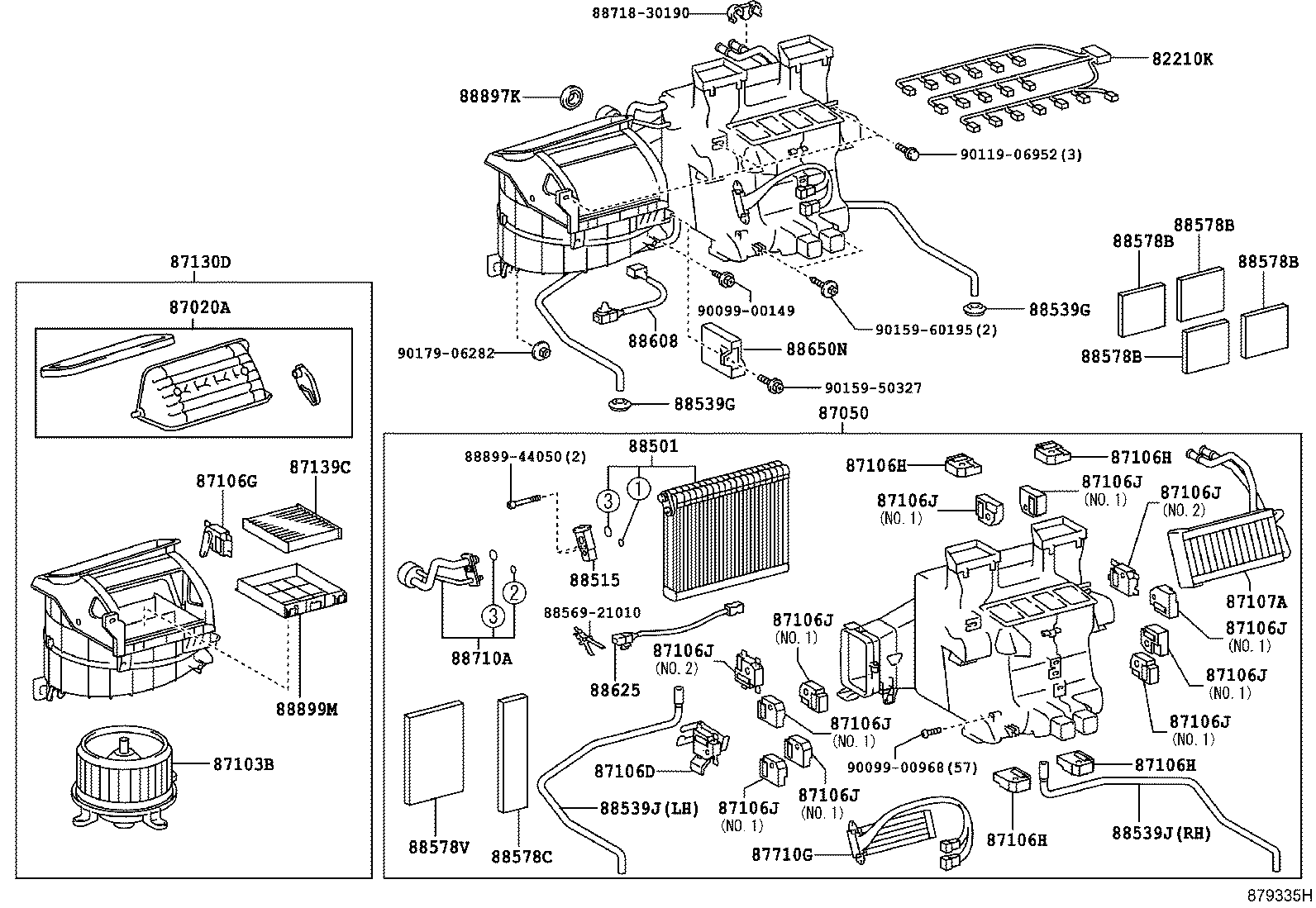 88539-50170 HOSE, DRAIN COOLER product image