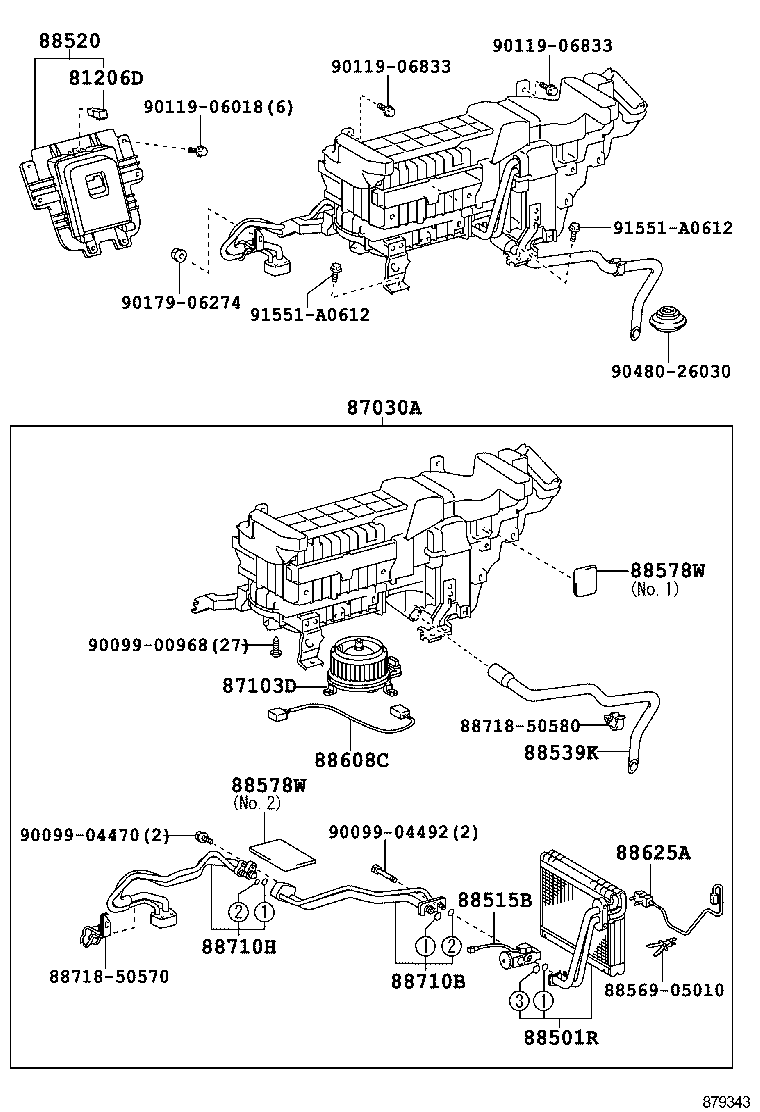 88539-50170 HOSE, DRAIN COOLER product image