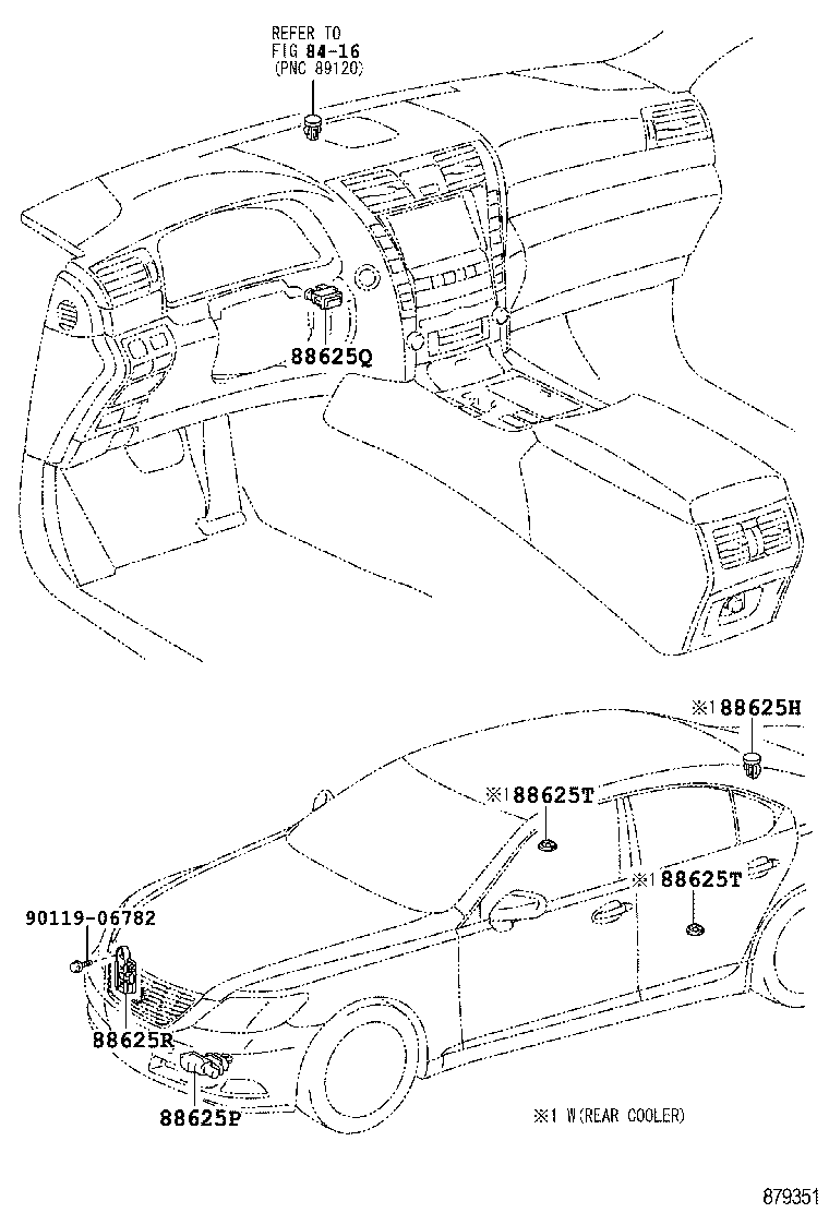 87211-50280 DUCT, AIR, REAR NO.6 product image