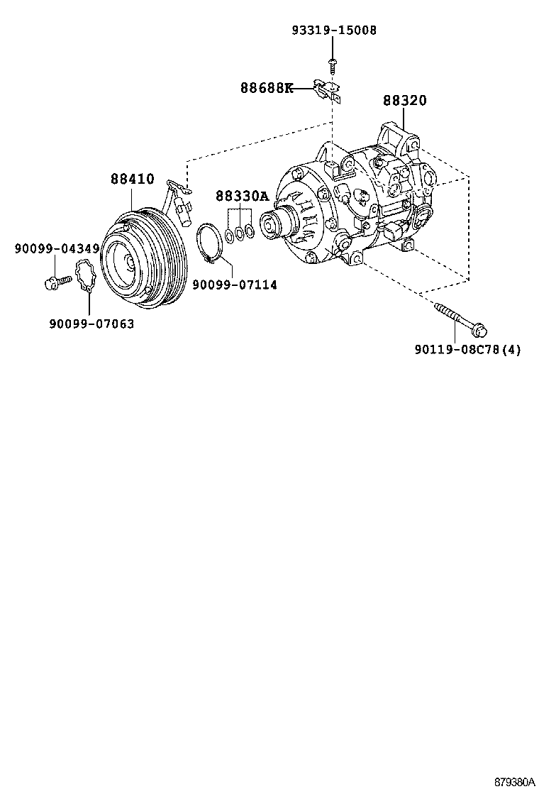88320-48310 COMPRESSOR ASSY, COOLER product image