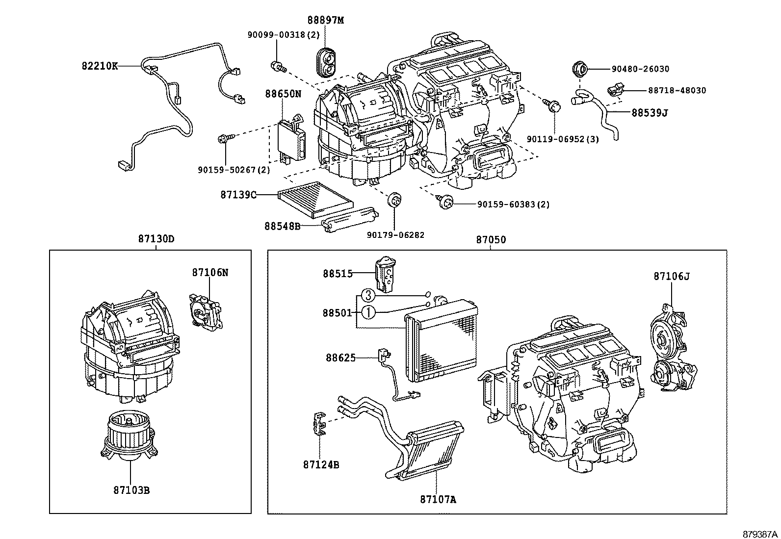 82212-48010 HARNESS ASSY, AIR CONDITIONER product image