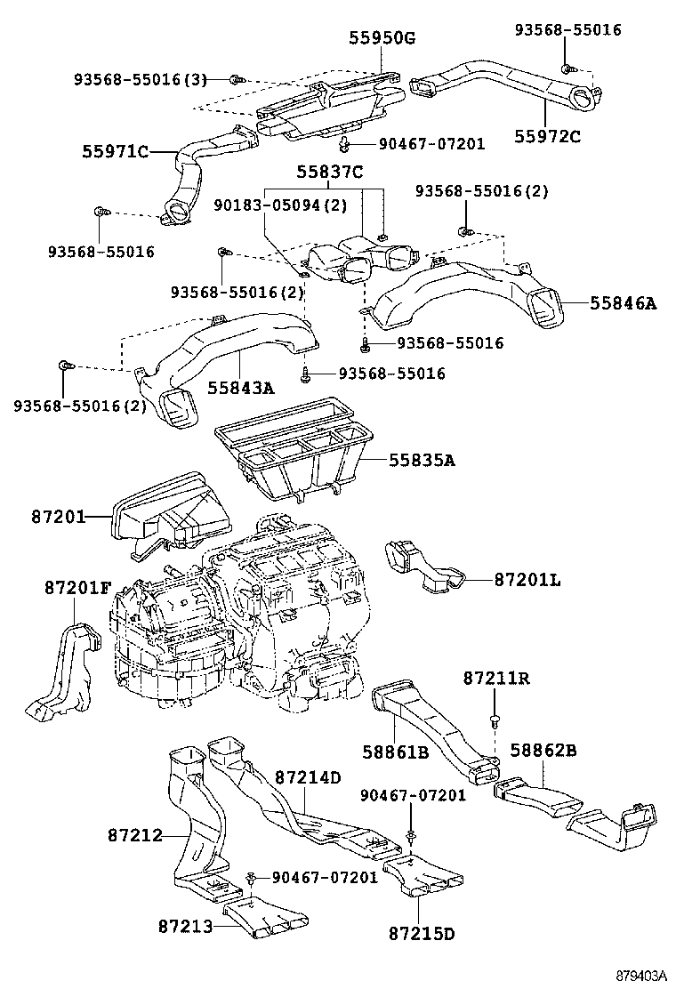 55900-48201 CONTROL ASSY, AIR CONDITIONER product image