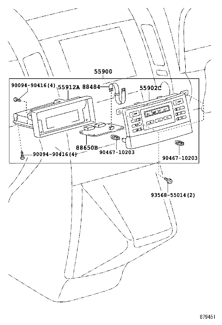 55844-0F020 DUCT, HEATER TO REGISTER, NO.2 product image