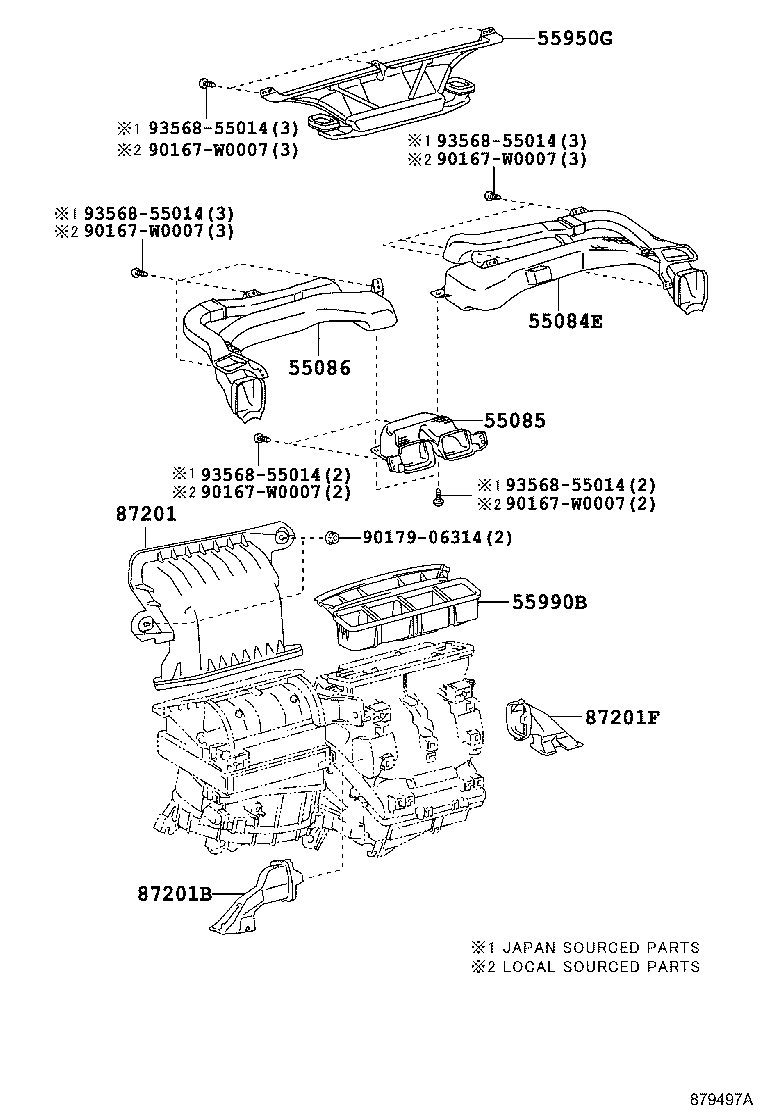 55903-12140 CONTROL SUB-ASSY, HEATER, NO.3 product image
