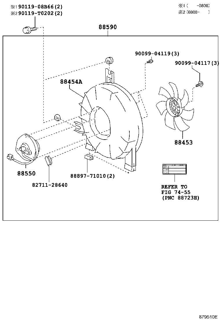 88707-0K350 PIPE, COOLER REFRIGERANT SUCTION, A product image
