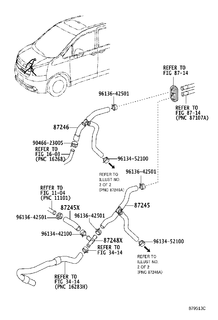 87209-28B71 HOSE, HEATER WATER, INLET product image