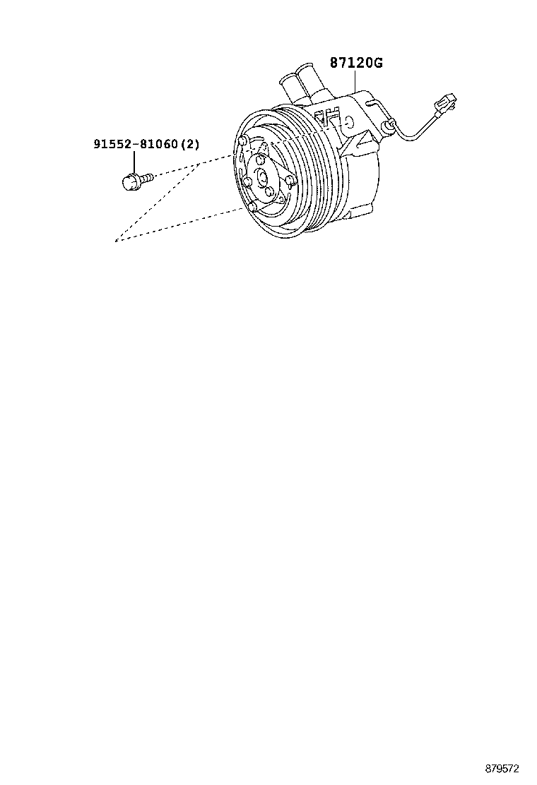 87120-60030 HEATER ASSY, VISCOUS W/MAGNET CLUTCH product image
