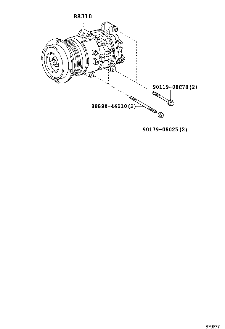 88320-3A320 COMPRESSOR ASSY, COOLER product image