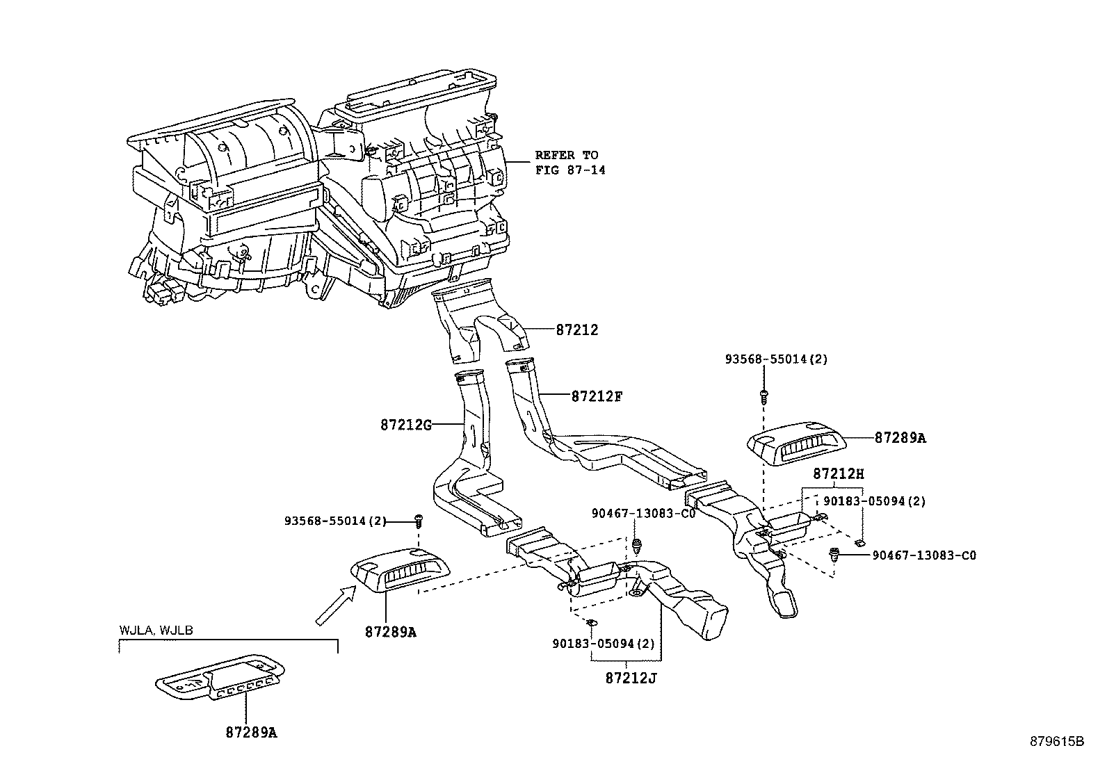 55086-72010 DUCT SUB-ASSY, HEATER TO REGISTER, NO.3 product image