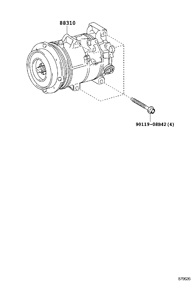 88320-72010 COMPRESSOR ASSY, COOLER product image