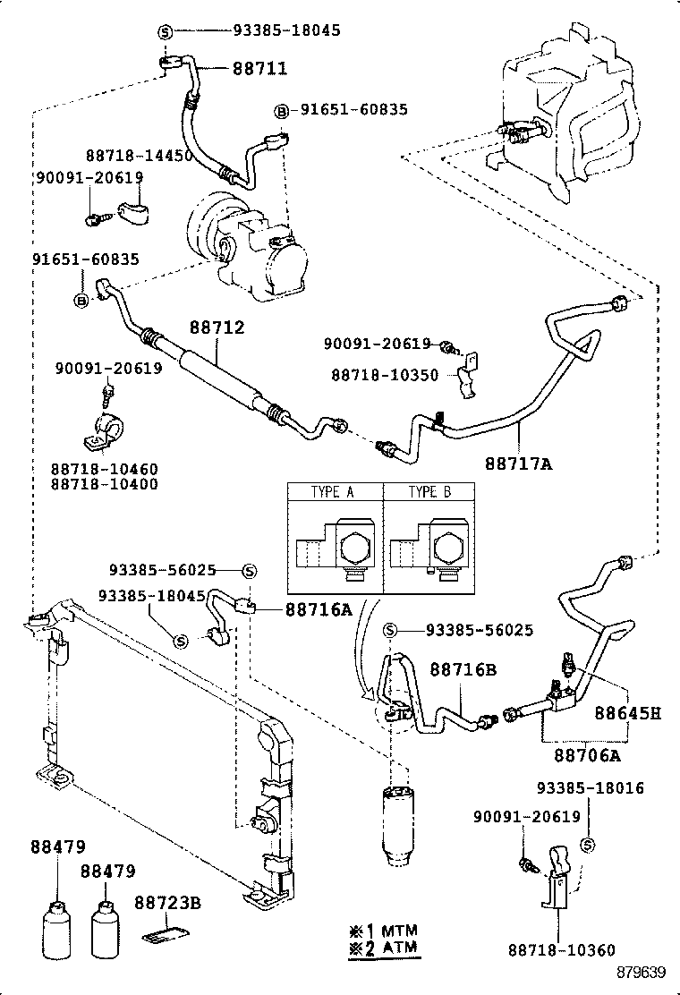 88712-10180 HOSE, COOLER REFRIGERANT SUCTION, NO.1 product image