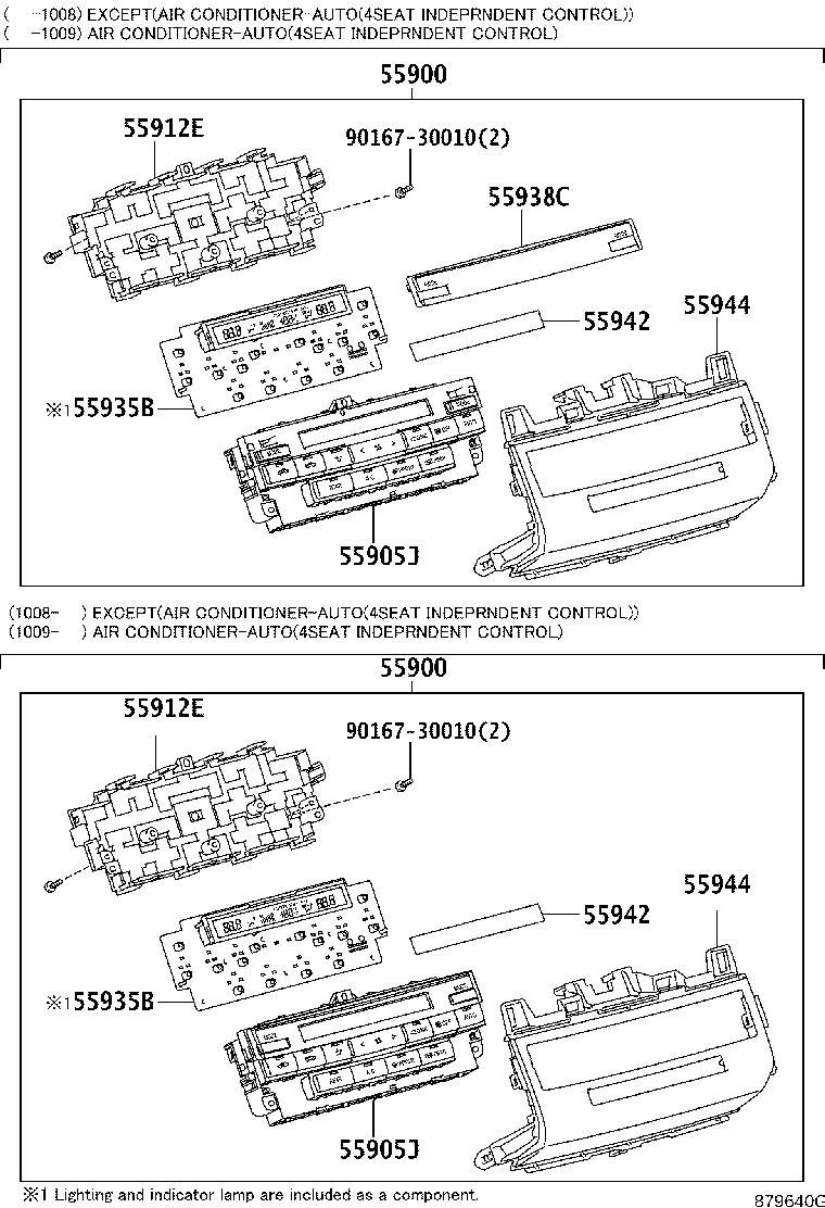 55905-60C70 KNOB SUB-ASSY, CONTROL product image