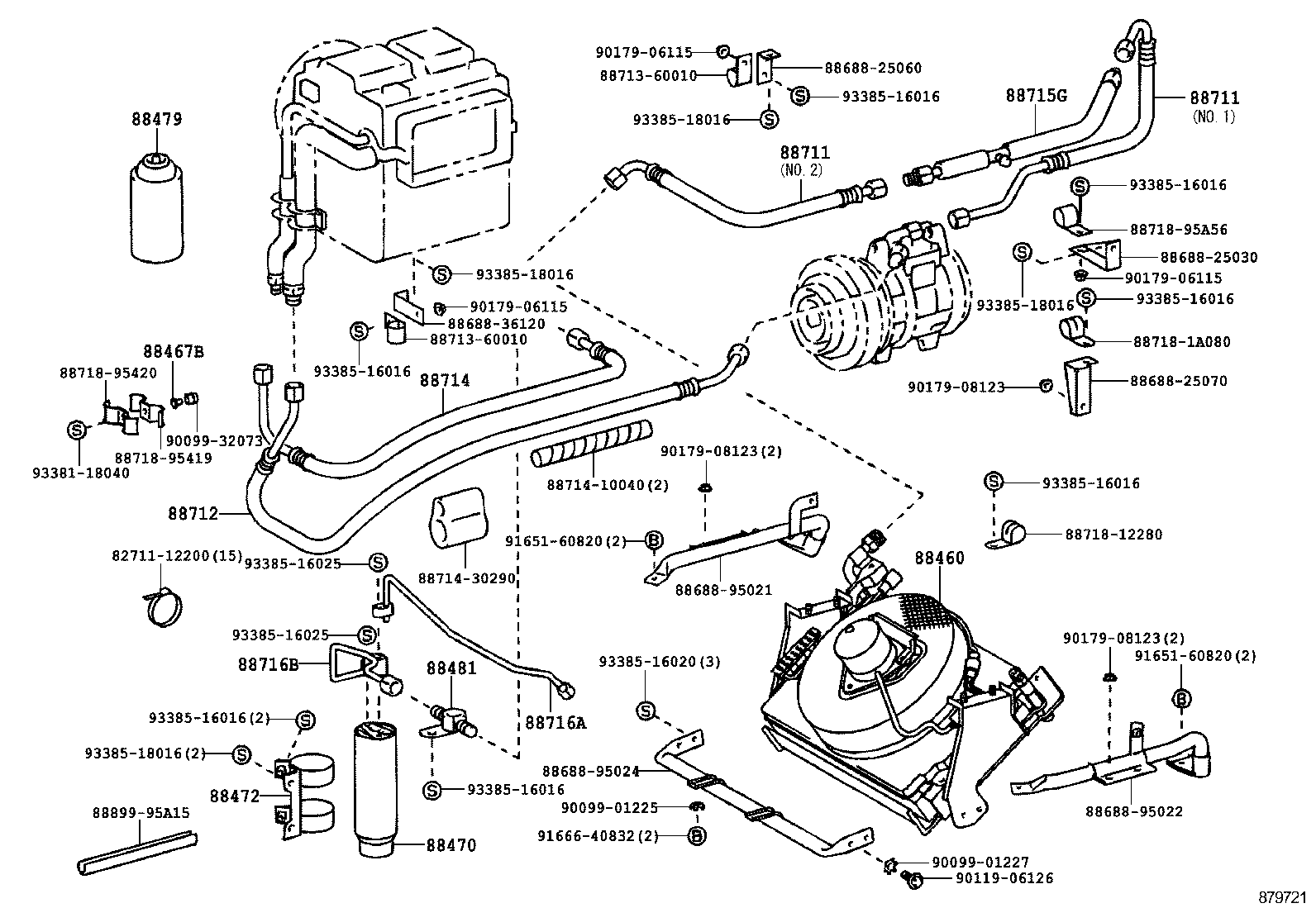 88715-25010 TUBE, DISCHARGE, G product image