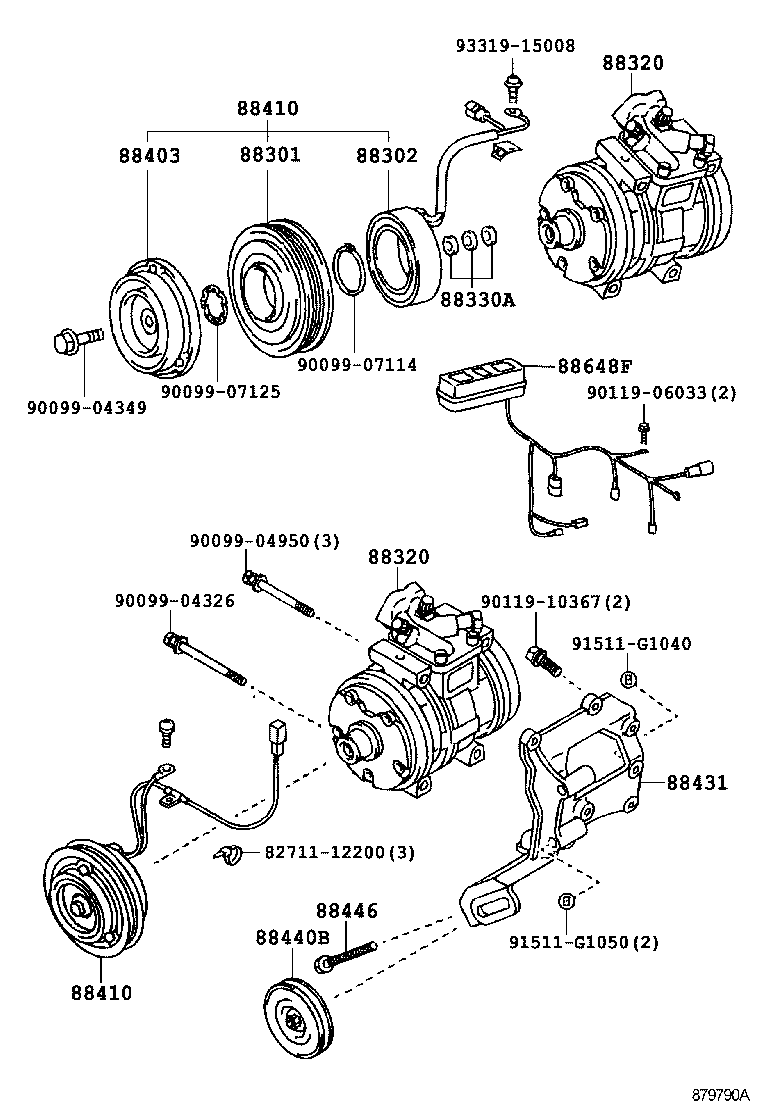 88320-35580 COMPRESSOR ASSY, COOLER product image