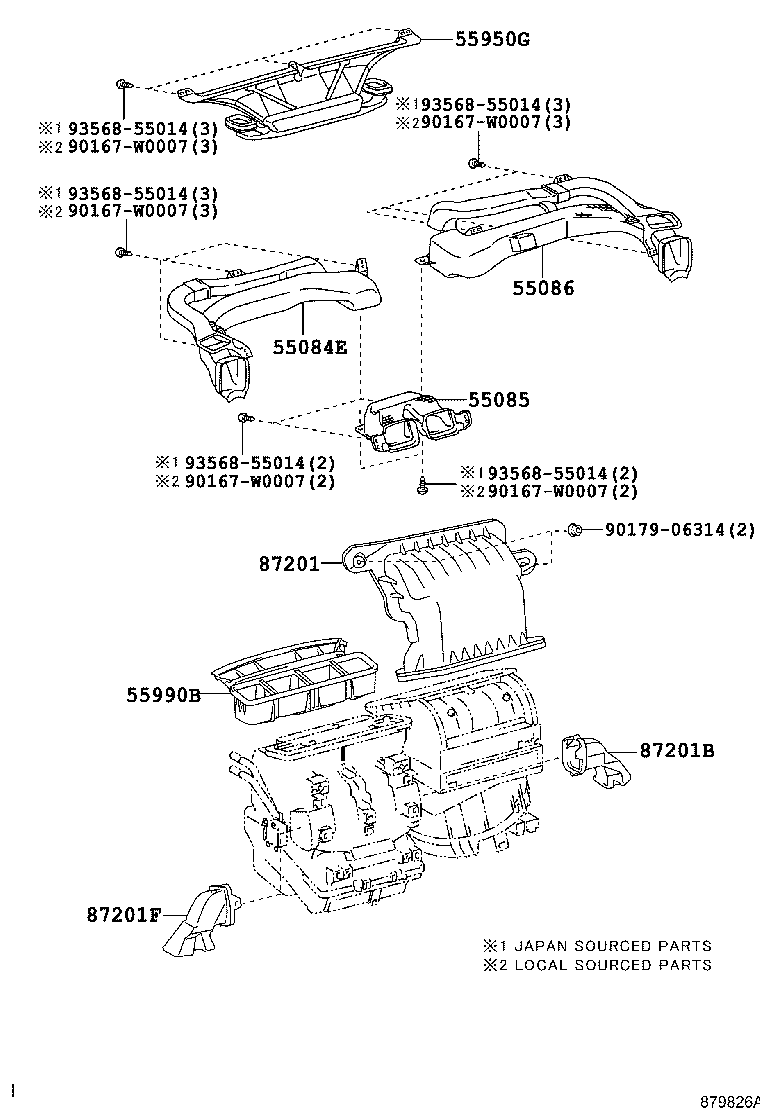 55903-12140 CONTROL SUB-ASSY, HEATER, NO.3 product image
