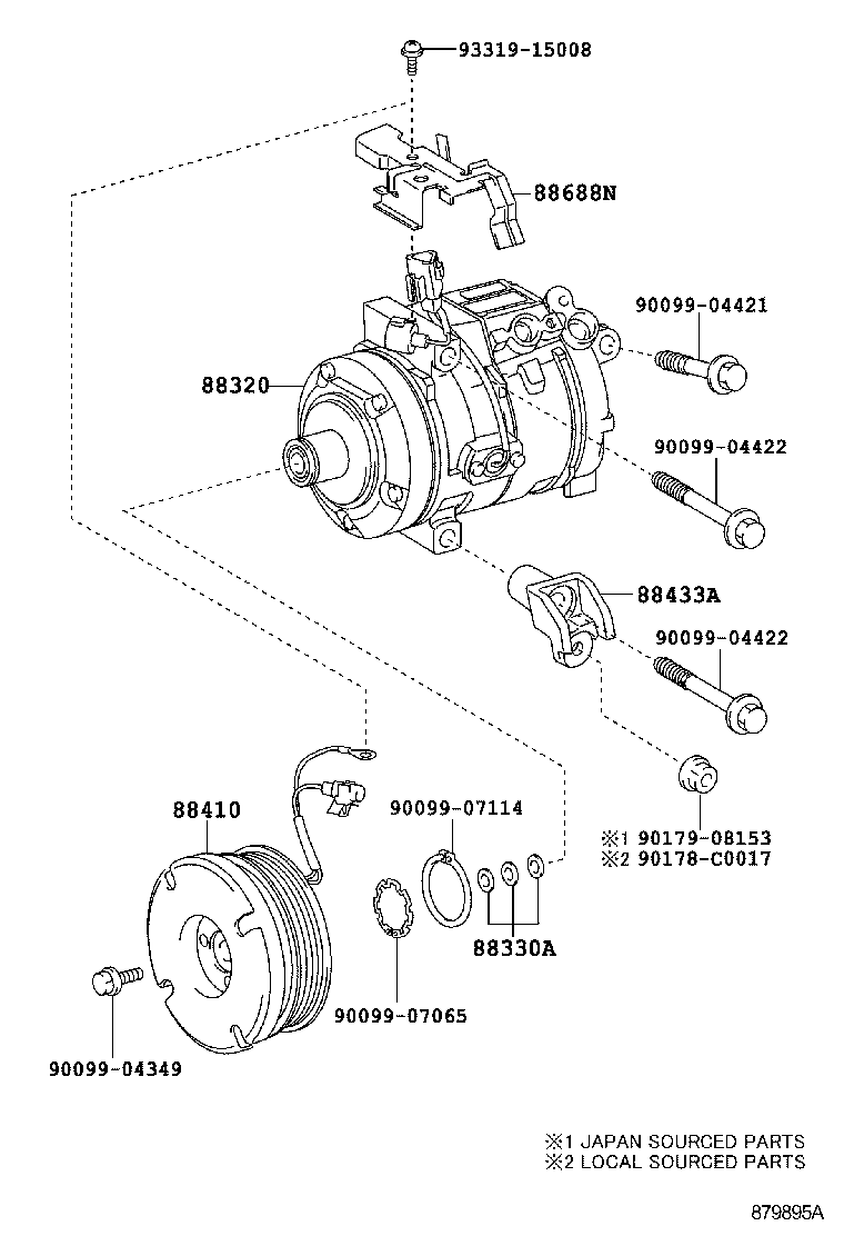 88320-6A280 COMPRESSOR ASSY, COOLER product image