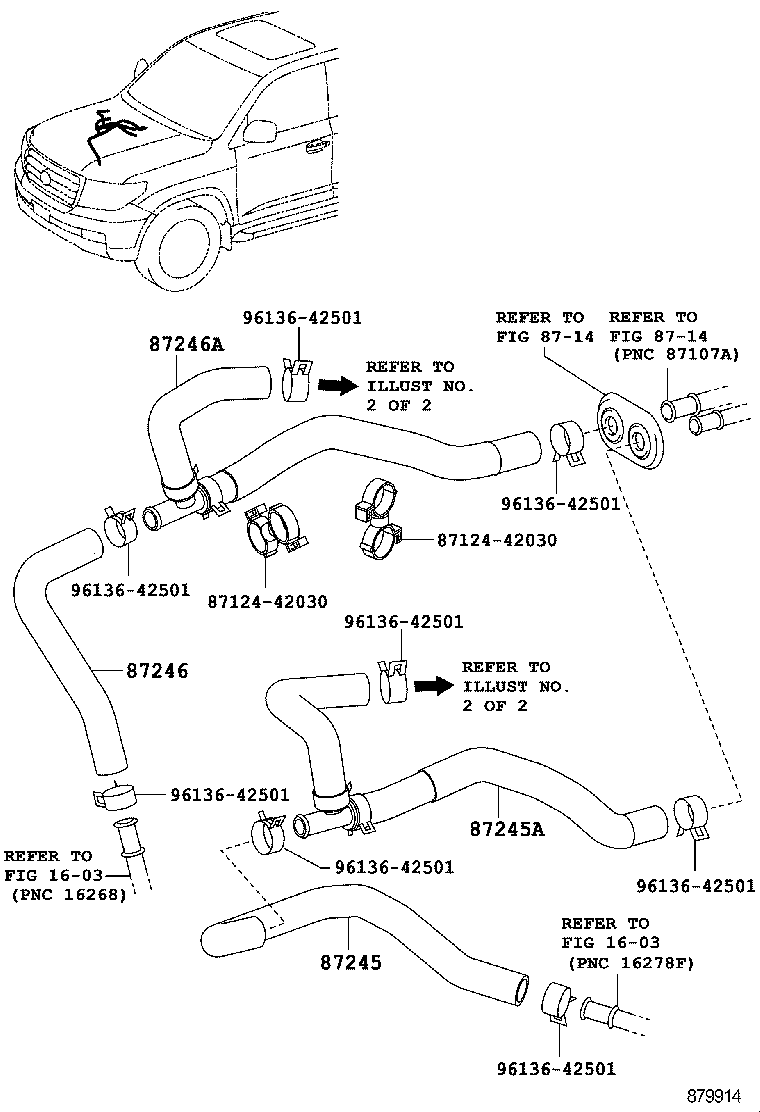 87245-60C00 HOSE, HEATER WATER, OUTLET A product image