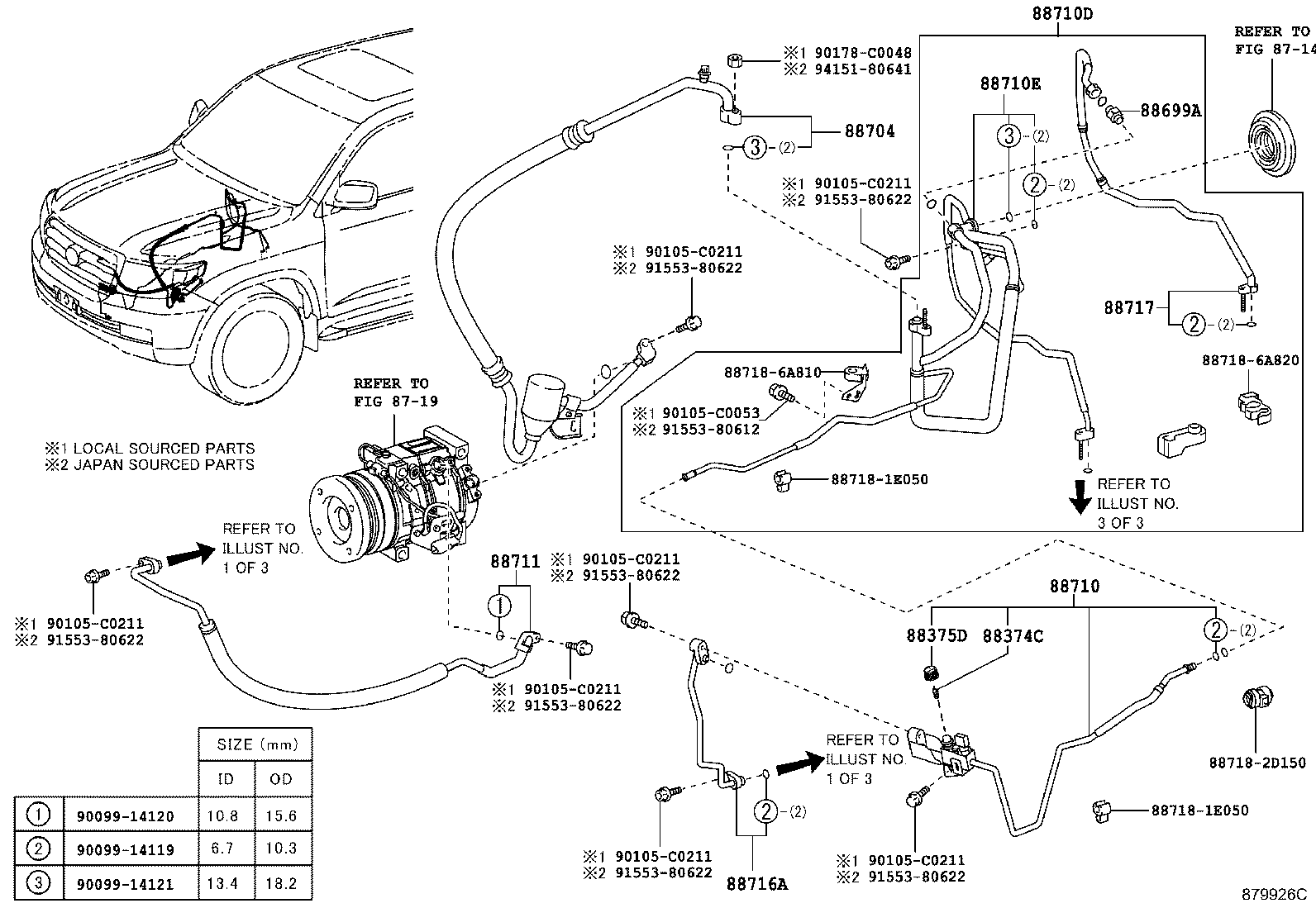 88712-0G030 HOSE SUB-ASSY, SUCTION product image