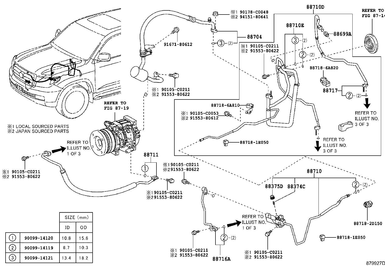 88712-0G030 HOSE SUB-ASSY, SUCTION product image