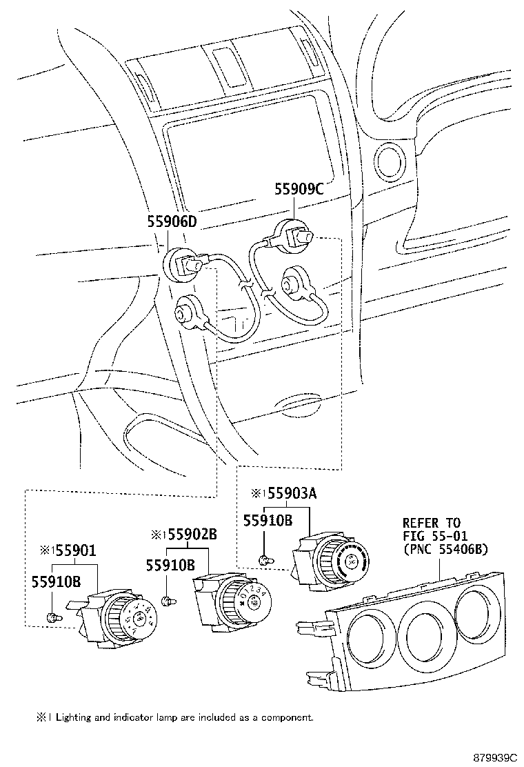 55950-02210 NOZZLE ASSY, DEFROSTER product image