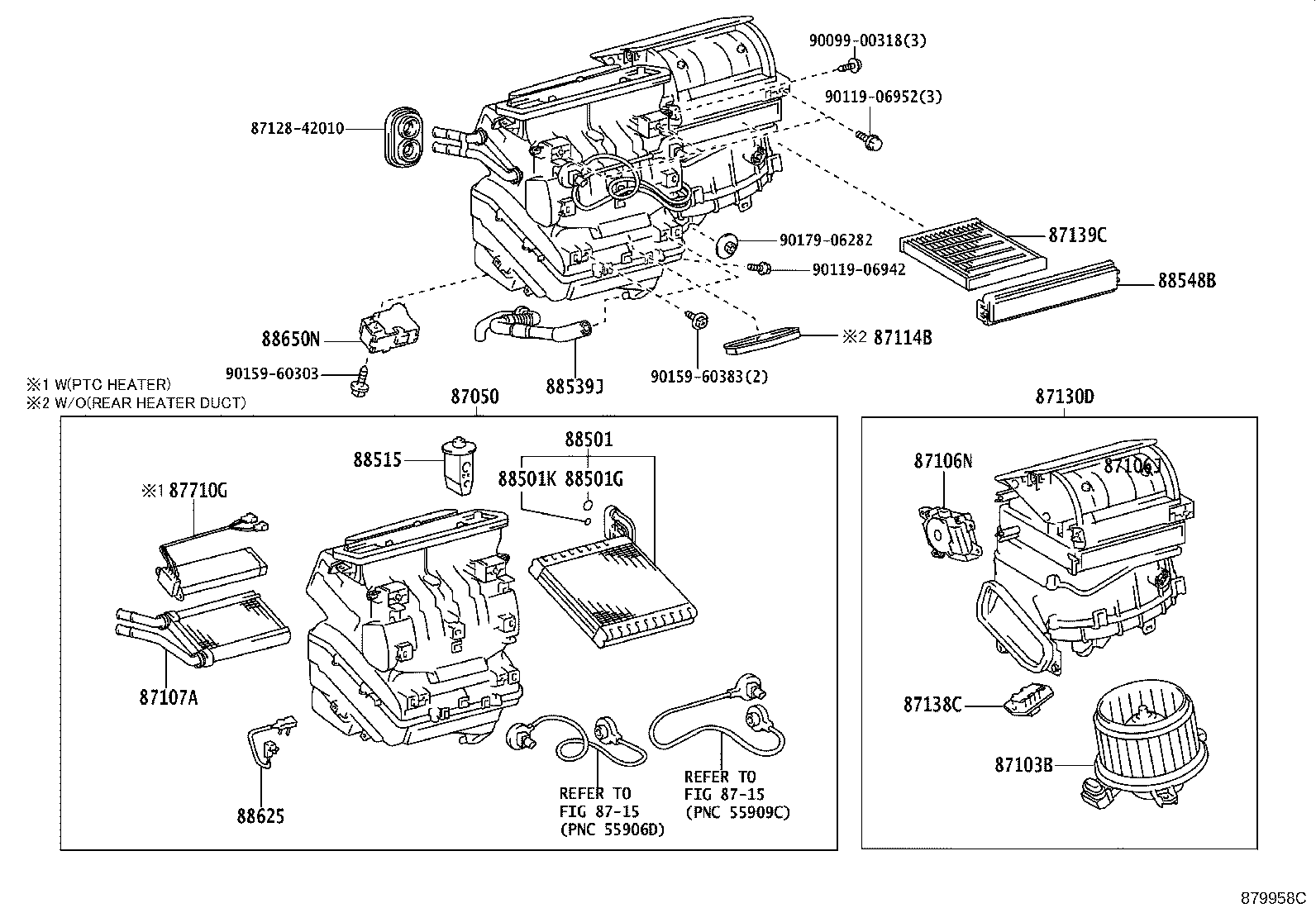 Toyota 88501-72020 EVAPORATOR SUB-ASSY, COOLER, NO.1