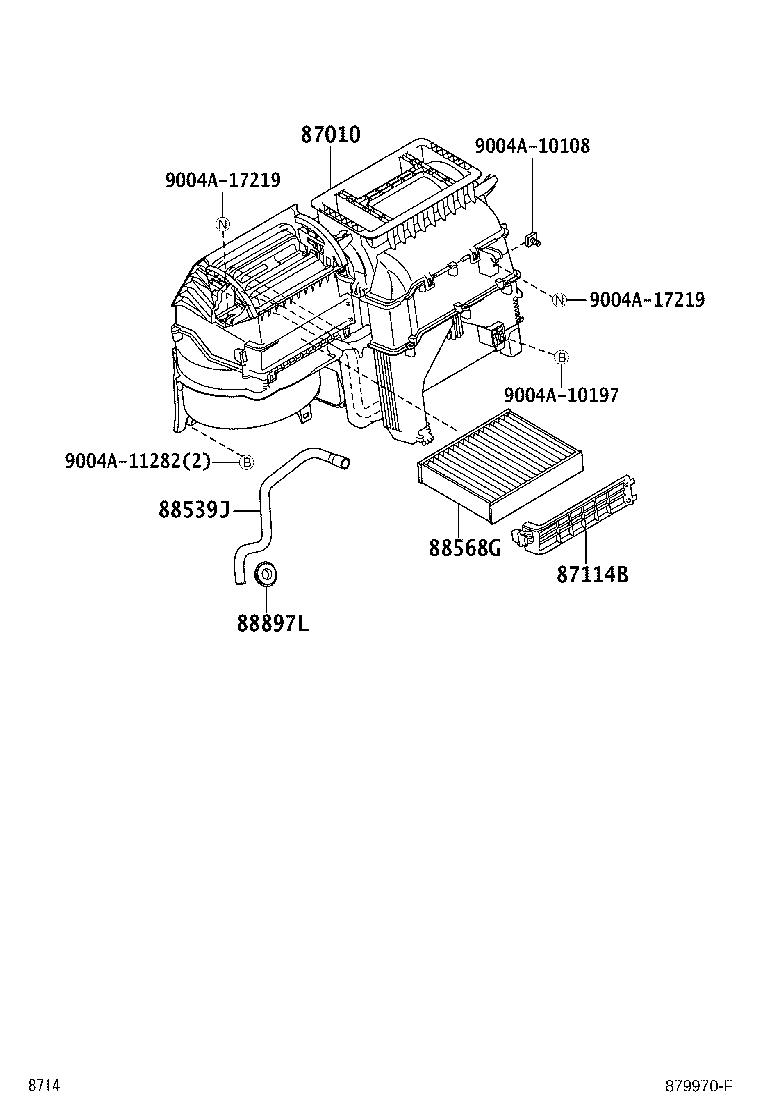 87010-BZ142 UNIT ASSY, AIR CONDITIONER product image