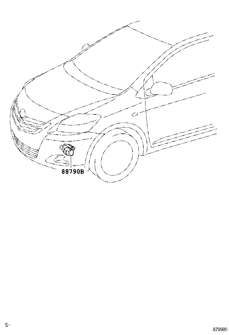 55844-0D130 DUCT, HEATER TO REGISTER, NO.2 product image