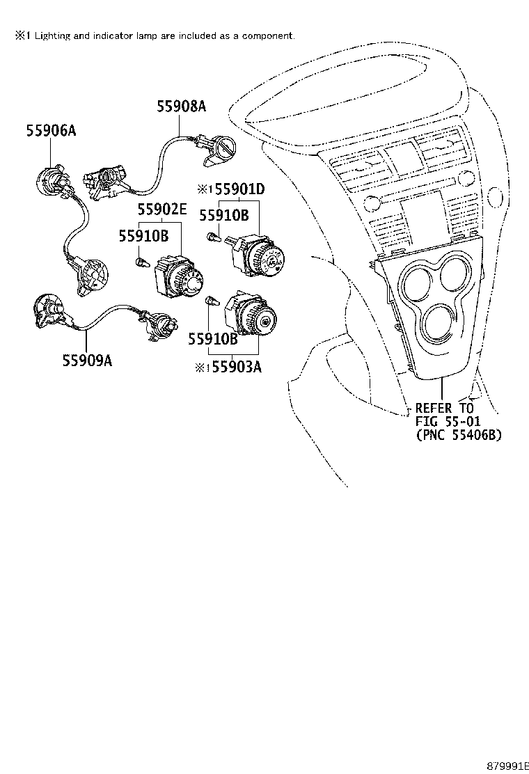 55844-0D130 DUCT, HEATER TO REGISTER, NO.2 product image