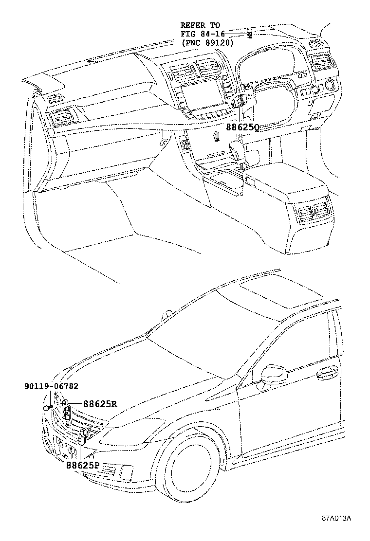 87211-30580 DUCT, AIR, REAR SIDE NO.1 product image