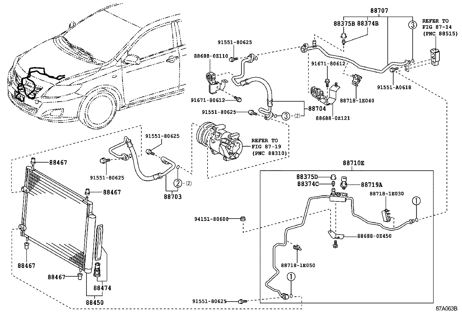 88375-02150 CAP, SERVICE VALVE, NO.2 product image