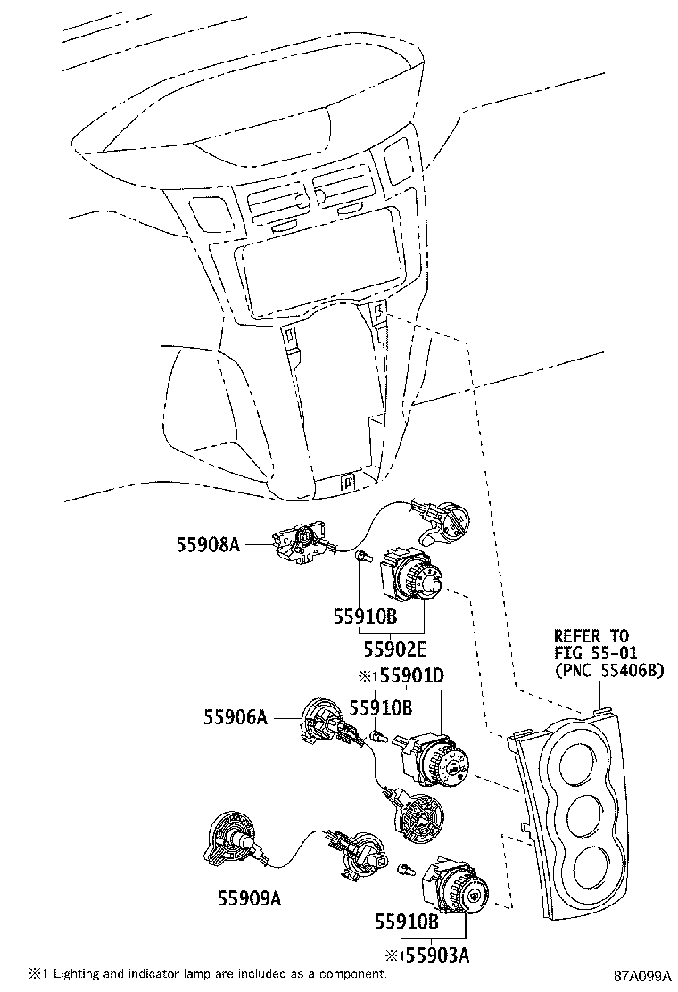 55844-0D140 DUCT, HEATER TO REGISTER, NO.2 product image