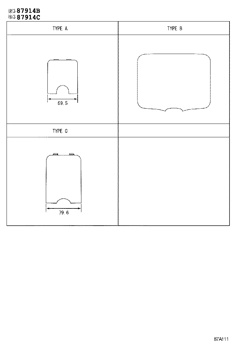 87093-37460 STAY SUB-ASSY, OUTER REAR VIEW MIRROR, RH product image