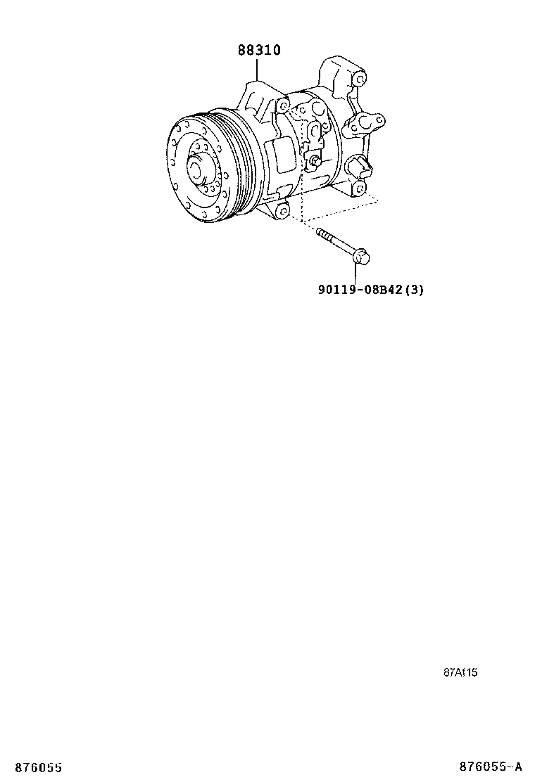 88320-32250 COMPRESSOR ASSY, COOLER product image