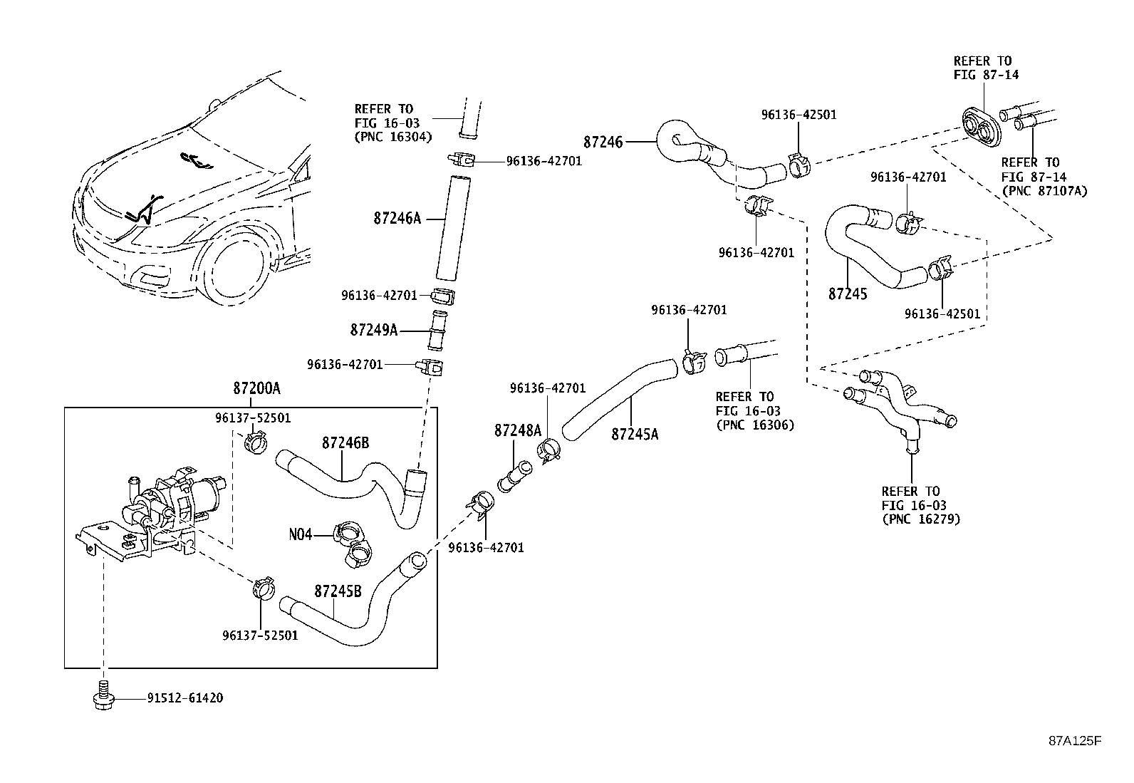 87200-30250 PUMP ASSY, WATER(FOR HEATER) product image