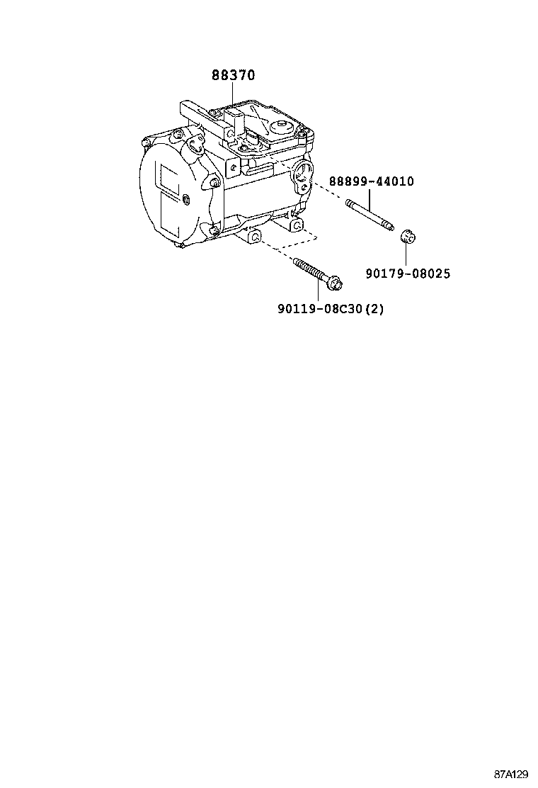 88370-30050 COMPRESSOR ASSY, W/MOTOR product image