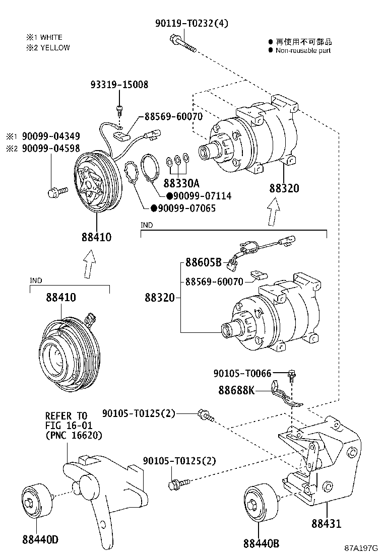 88440-0K040 PULLEY ASSY, IDLE NO.2 product image