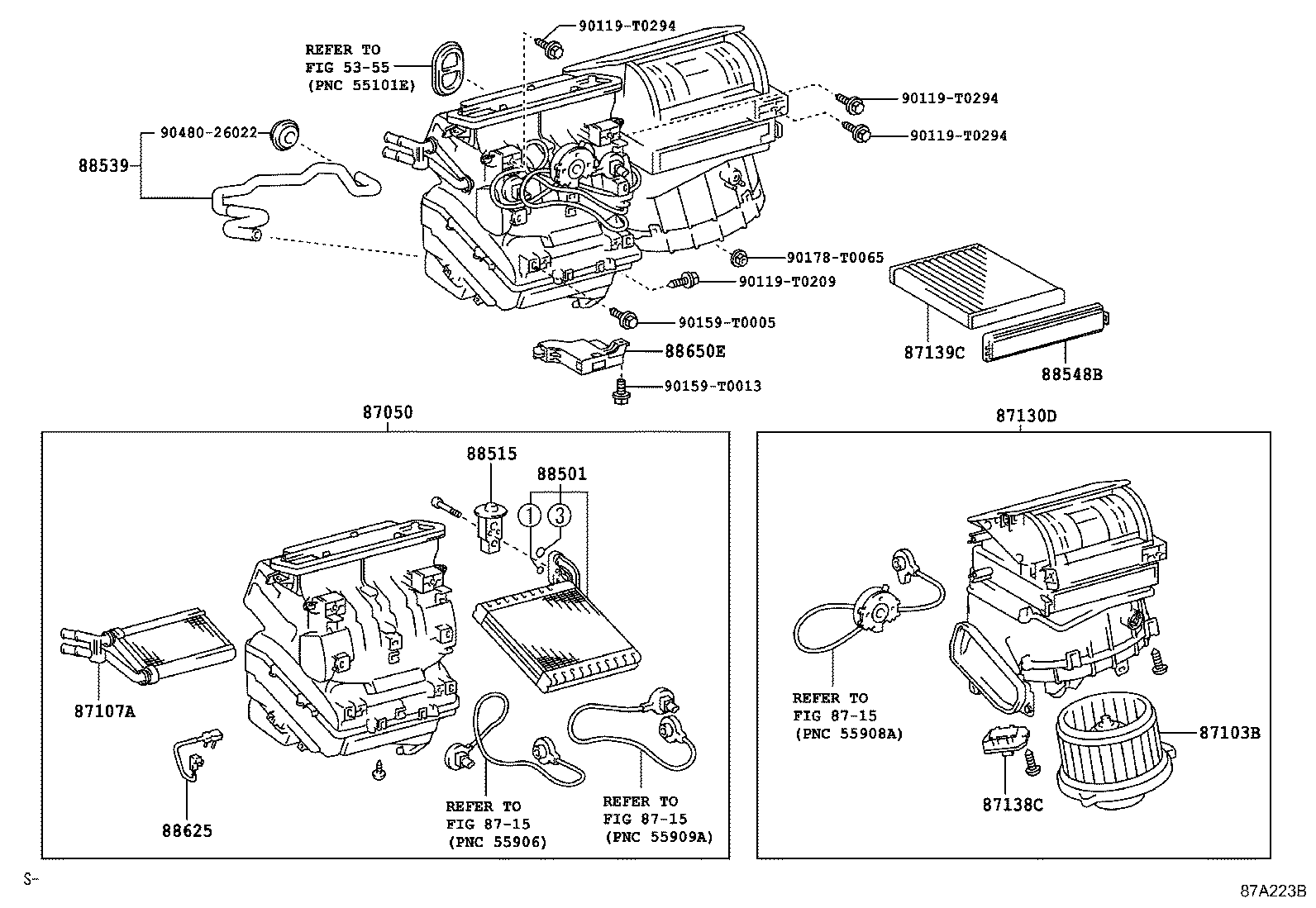 87103-0K040 MOTOR SUB-ASSY, BLOWER W/FAN product image