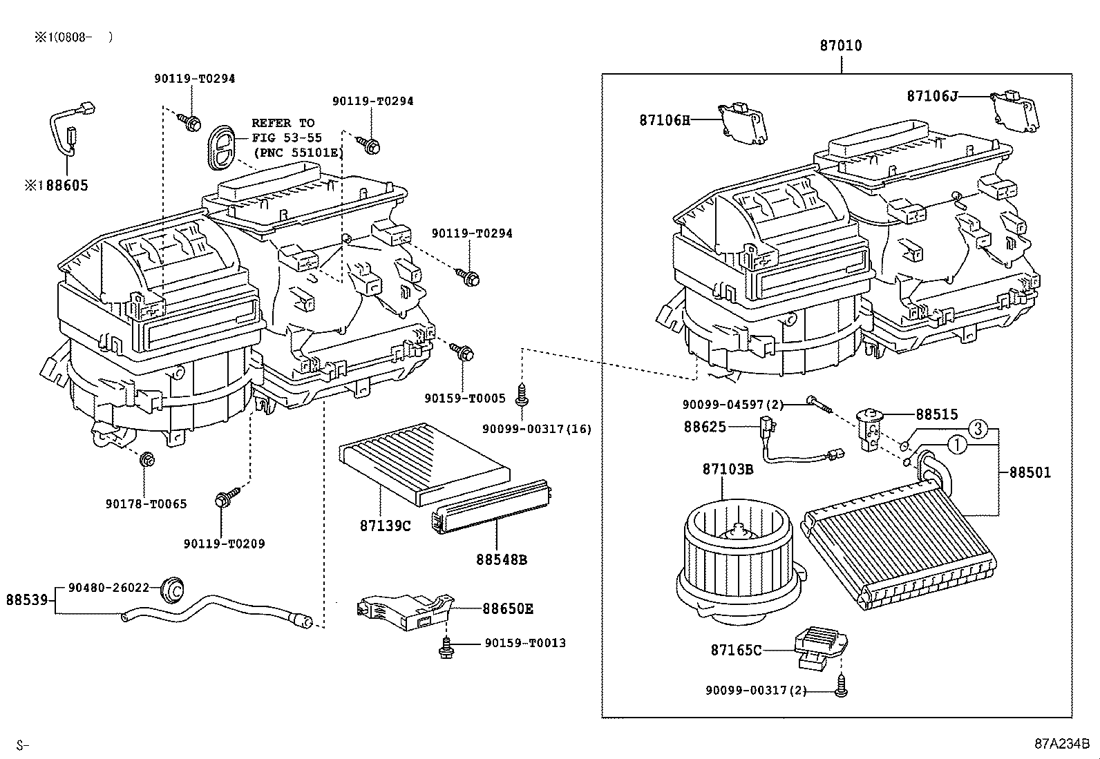 87010-0K040 UNIT ASSY, AIR CONDITIONER product image