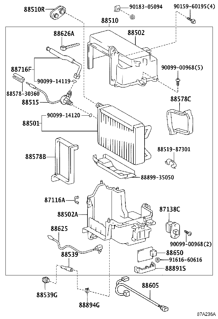 88515-35010 VALVE, COOLER EXPANSION product image