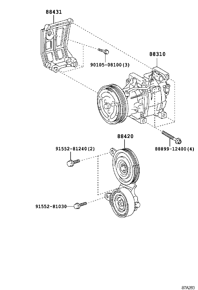 88320-02150 COMPRESSOR ASSY, COOLER product image