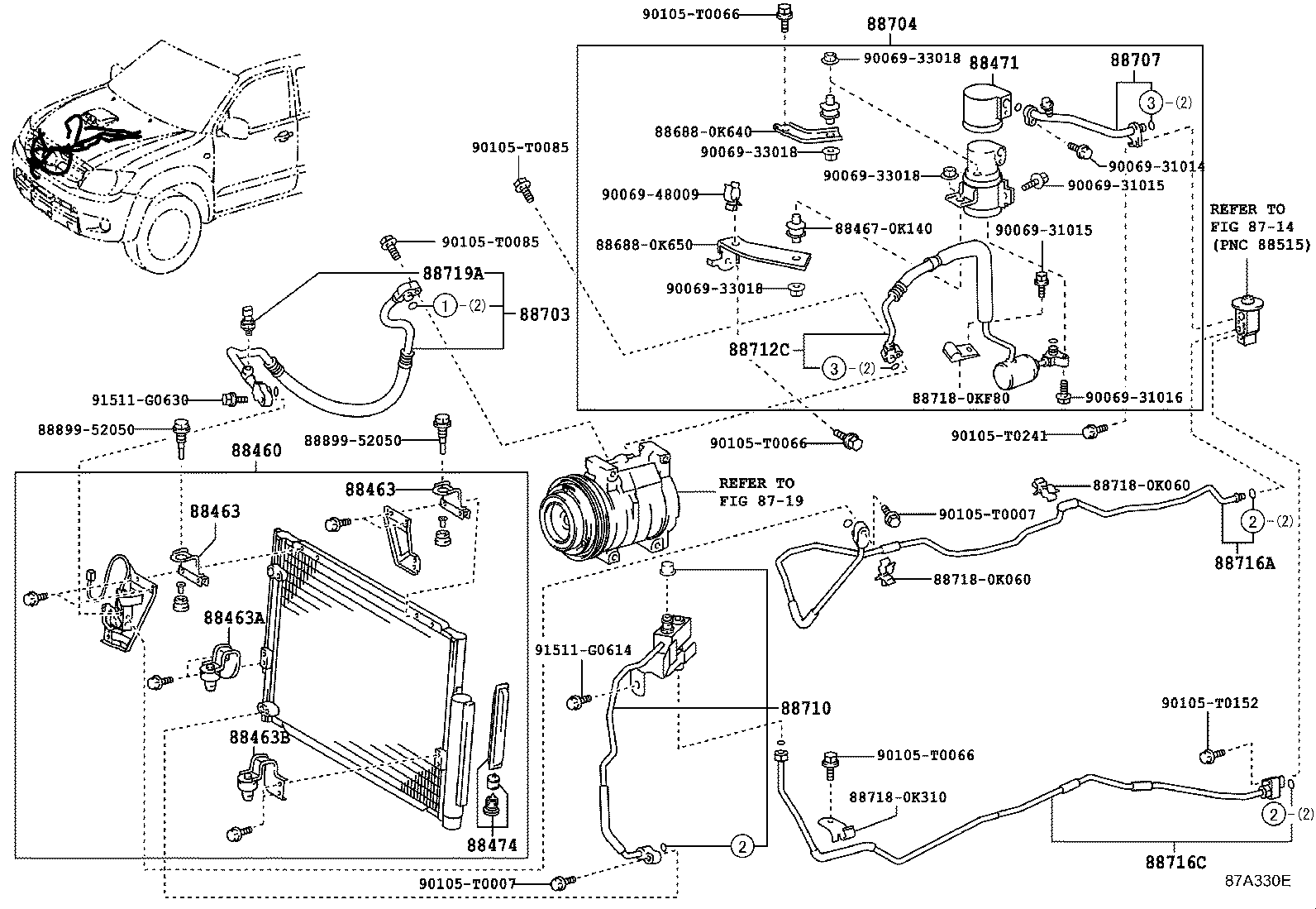 88460-0K080 CONDENSER ASSY, COOLER product image