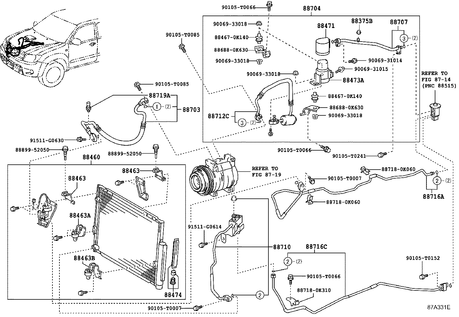 88460-0K080 CONDENSER ASSY, COOLER product image