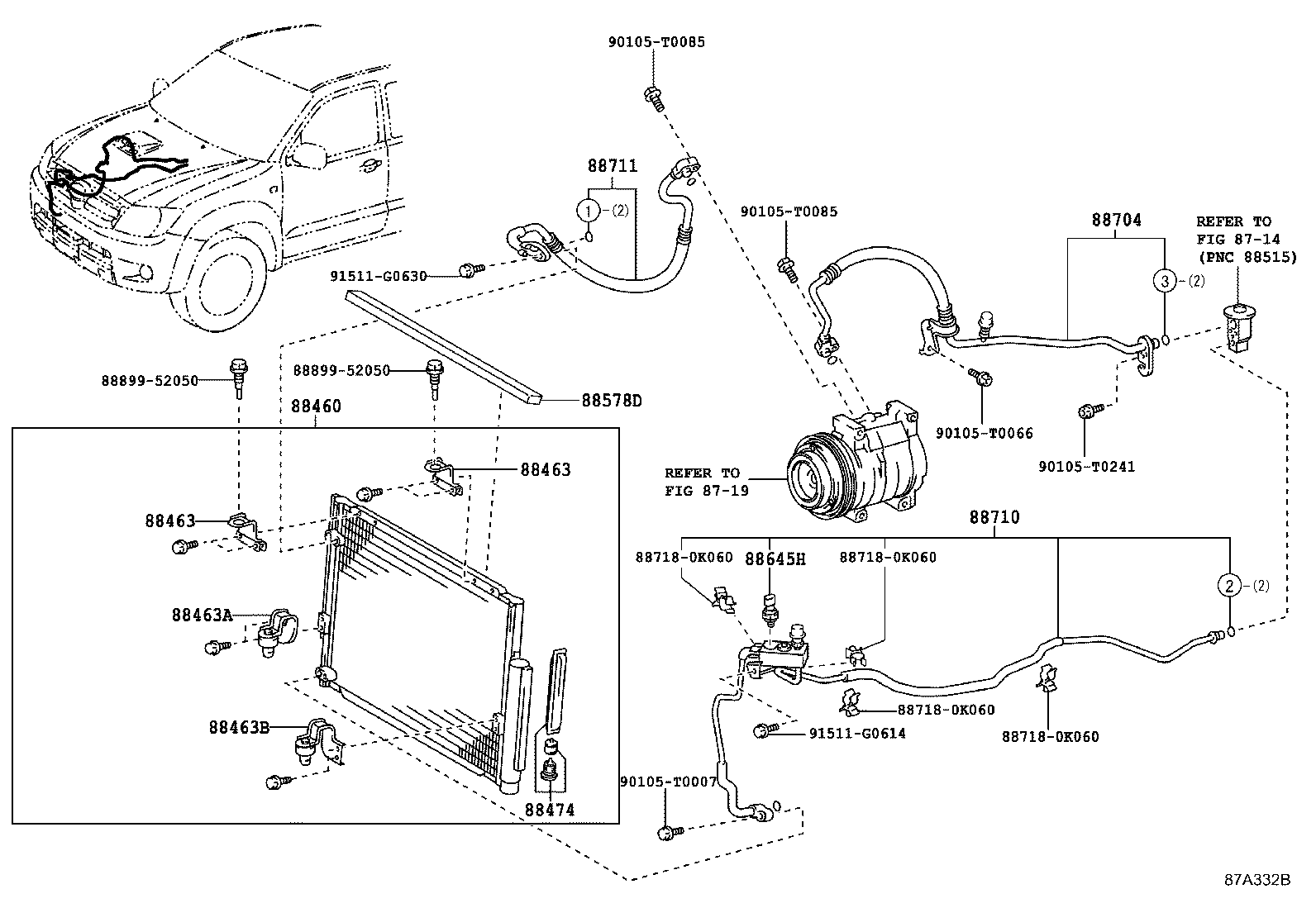 88460-0K080 CONDENSER ASSY, COOLER product image