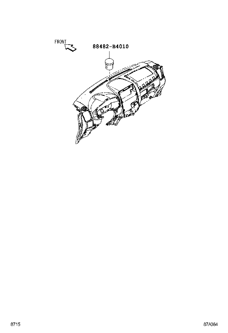 55902-B4010 CONTROL SUB-ASSY, HEATER product image