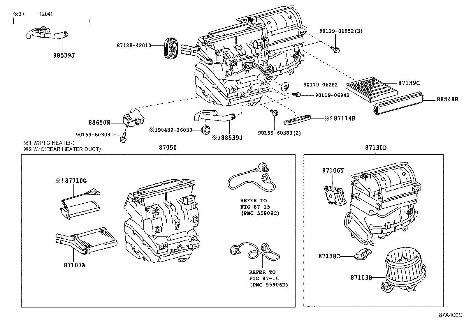 87103-42101 MOTOR SUB-ASSY, BLOWER W/FAN product image