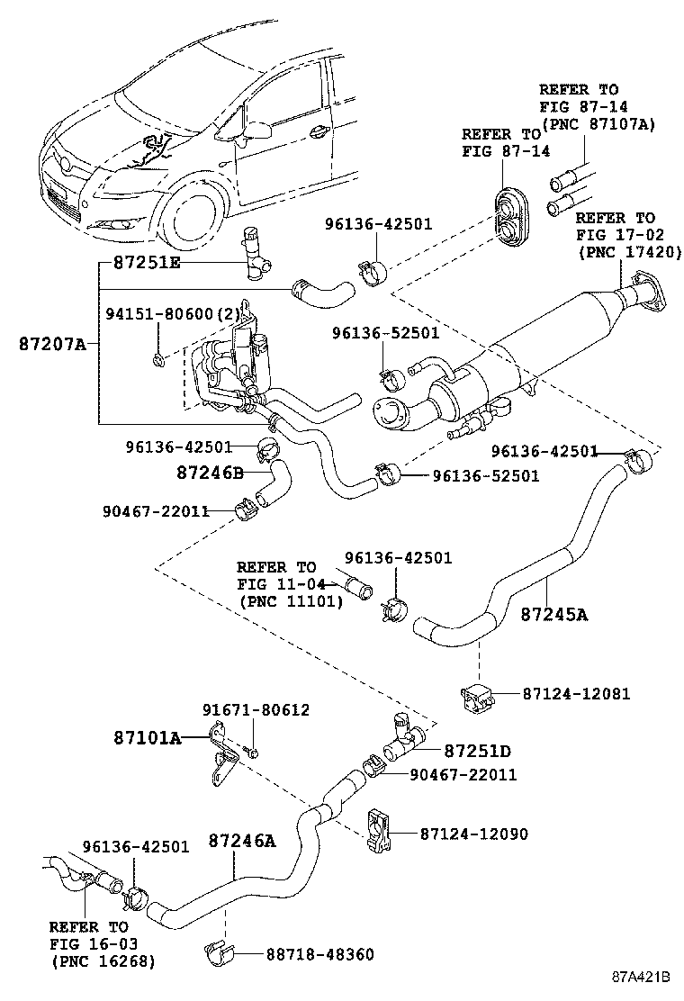 87251-17010 JOINT, WATER, NO.2 product image