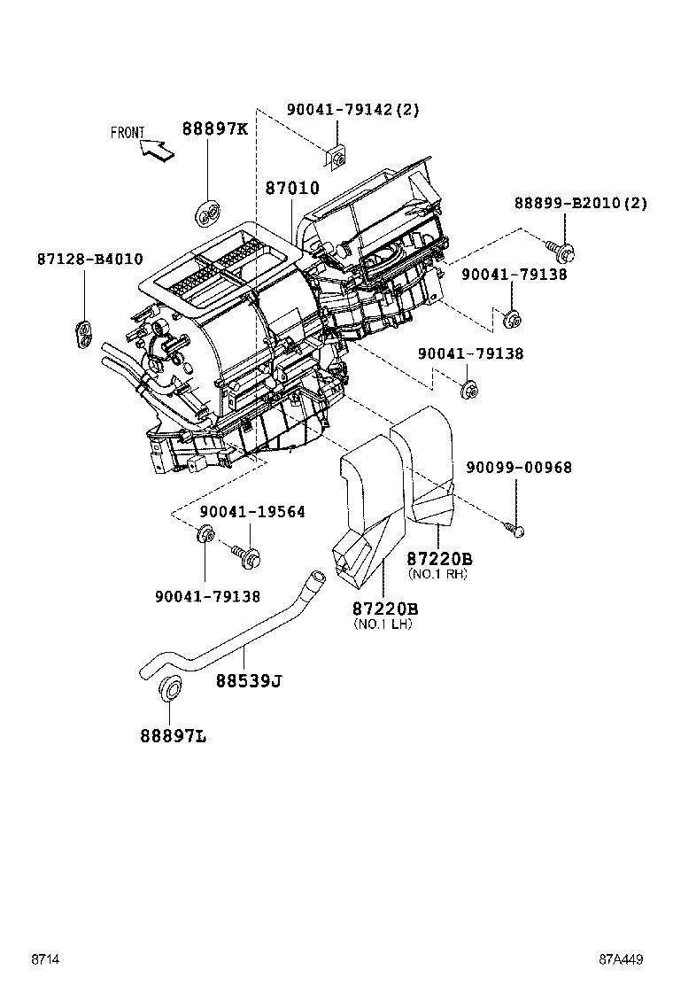 88550-B4040 MOTOR ASSY, BLOWER product image