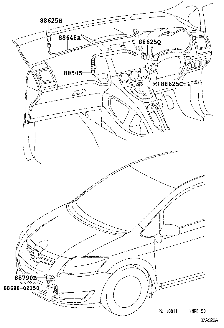 55950-02130 NOZZLE ASSY, DEFROSTER product image