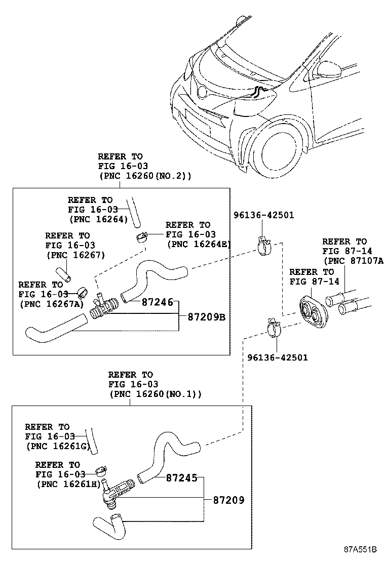 87101-74010 BRACKET SUB-ASSY, HEATER NO.1 product image